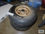 Pair of 4.00X6 NHS wheels