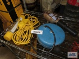 Vintage automatic trouble light and newer fluorescent trouble light