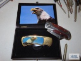 Eagle knife gift set in box and Sheffield utility knife