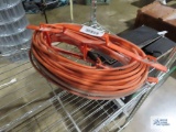 Heavy duty extension cord with cord holder