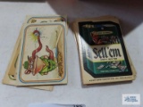 1975 Topps chewing gum advertising cards and animated cards from the 70's