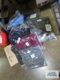 men's shirts, sizes 4X and 5X. Pants, size 50x30 relaxed. All are new in packages.