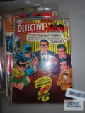 Three Superman DC National comic books including Detective Batman, Batman, and Adventure Comics