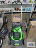 Greenworks Pro Ultra Power 60 volt lawn mower with charger and one battery