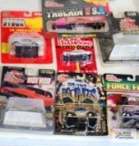 Winner's Circle, Racing Champions, Blues Brothers, Hot Rod, and other diecast cars, new in packages