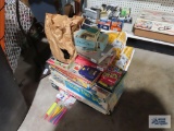 Variety of games, playing cards, balloons, and electronic slot game