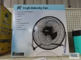 Massey high velocity 3 speed manual control fan in box
