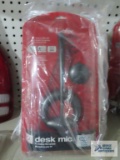 Five Labtec desk microphones