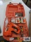 Paslode impulse framing nailer with extra fuel cells, one battery, one charger, and nails. Can be
