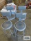 Four industrial style stools