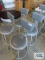 Four industrial style stools