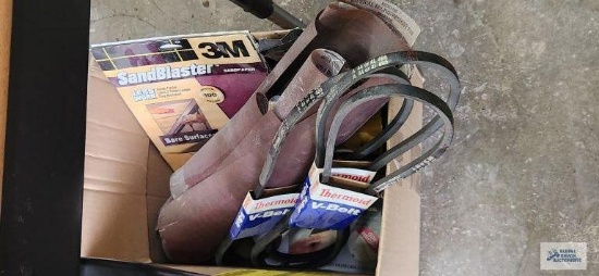 Automotive belts, sandpaper, and etc