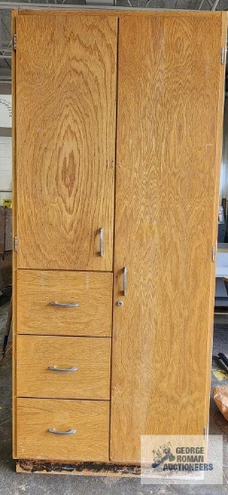 Wooden storage cabinet