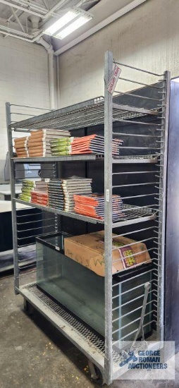 Heavy duty roll about metal rack