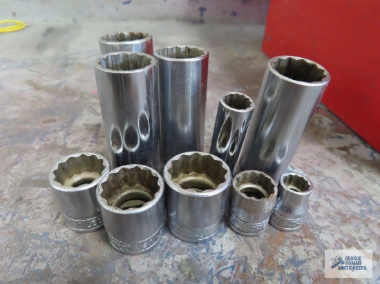 Snap-on 3/8" SAE sockets