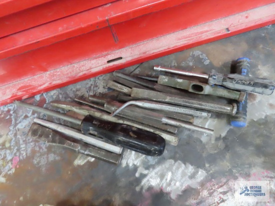 Punches, chisels, nut driver and etc