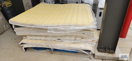 11 Dollamur wrestling half mats. 119-1/2" by 59-3/4". Forklift will be available for loading.