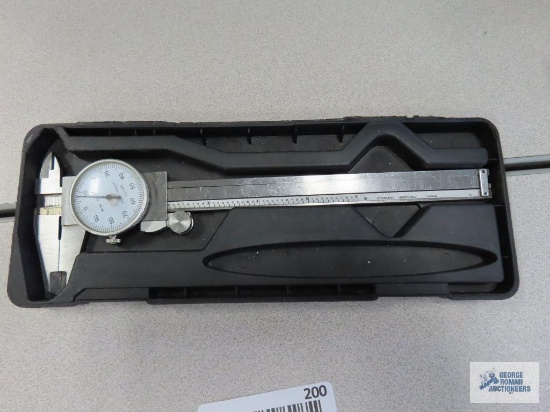 Machinist caliper with black holder