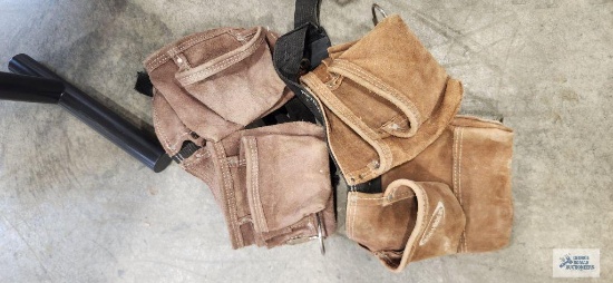 Two leather tool belts