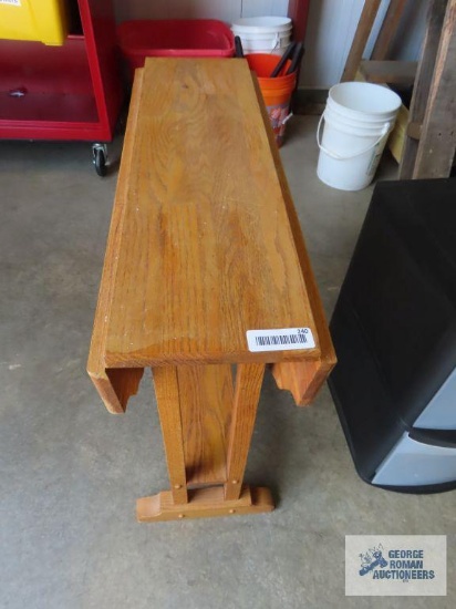 Oak drop leaf table