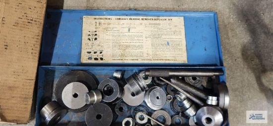 Owatonna Tool Company camshaft bearing remover-replacer set with extra pieces