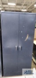 Two door metal storage cabinet