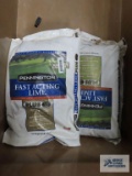 Four 30 lb bags of fast acting lime