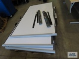 Six 7' by 4' Smart boards with two marker holders