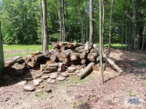 Pile of assorted wood. Pieces are approximately 10' to 12' long. Bring qualified help and equipment
