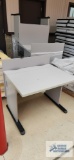 Four formica top computer desks. 3' by 2'-5