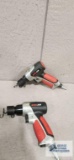 Two Exelair pneumatic hammers