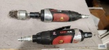Two Exelair pneumatic die grinders