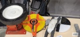 Lufkin Tufboy 300' tape measure, Therm model 401 ratcheting style homemade wheel and etc