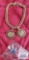 Two TRW Old Guard pendants (no markings found) on bracelet, clasp marked 1/20 12K GF. TRW 10 year