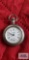Silver colored pocket watch, 10447. 0.800
