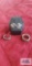 Three silver colored rings, one marked 925
