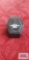 Silver colored ring with pale bluestone, marked 925.