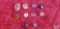 Variety of large gemstones