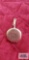 Gold colored pocket watch cover, marked Wadsworth warranty 20 years 1880630.