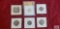 1939-P, 1944-D, 1945-P, 1950-D, and 1952-S Jefferson Nickels. One altered Buffalo nickel.