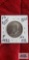 1982-P Kennedy half dollar coin, marked FG error.