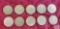 (10) Canadian $1 Loonie coins