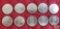 (10) 1968 Canadian $1 coins