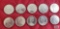 (10) 1968 Canadian $1 coins