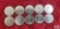 (10) 1979 Canadian $1 coins