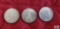 1935 and (2) 1936 German 5 Reichsmark coins