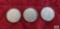 1937, 1938, and 1939 German 2 Reichsmark coins