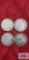(2) 1905 and (2) 1907 British India one rupee coins