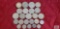 Variety of British coins