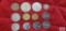 Coins from Australia and Brazil.